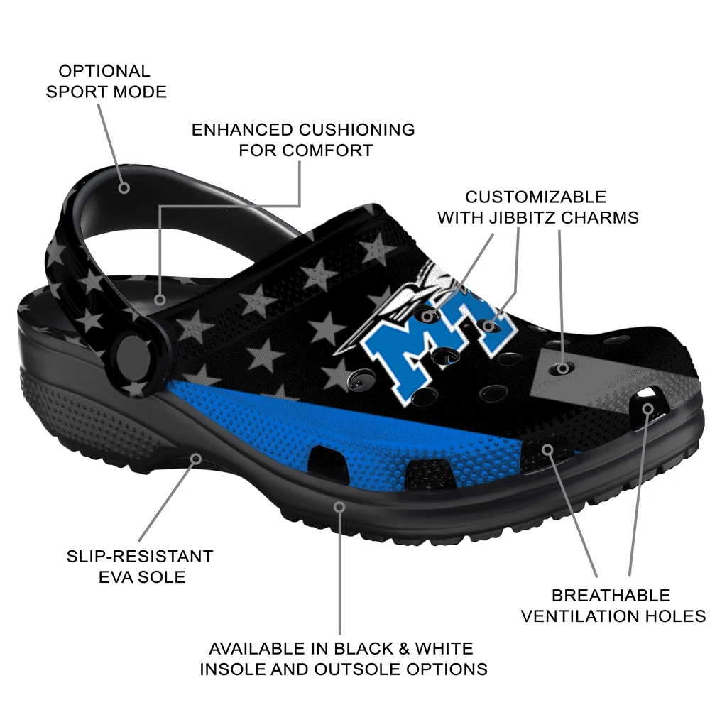 middle-tennessee-blue-raiders-stellar-stripes-theme-clogs-new-arrival