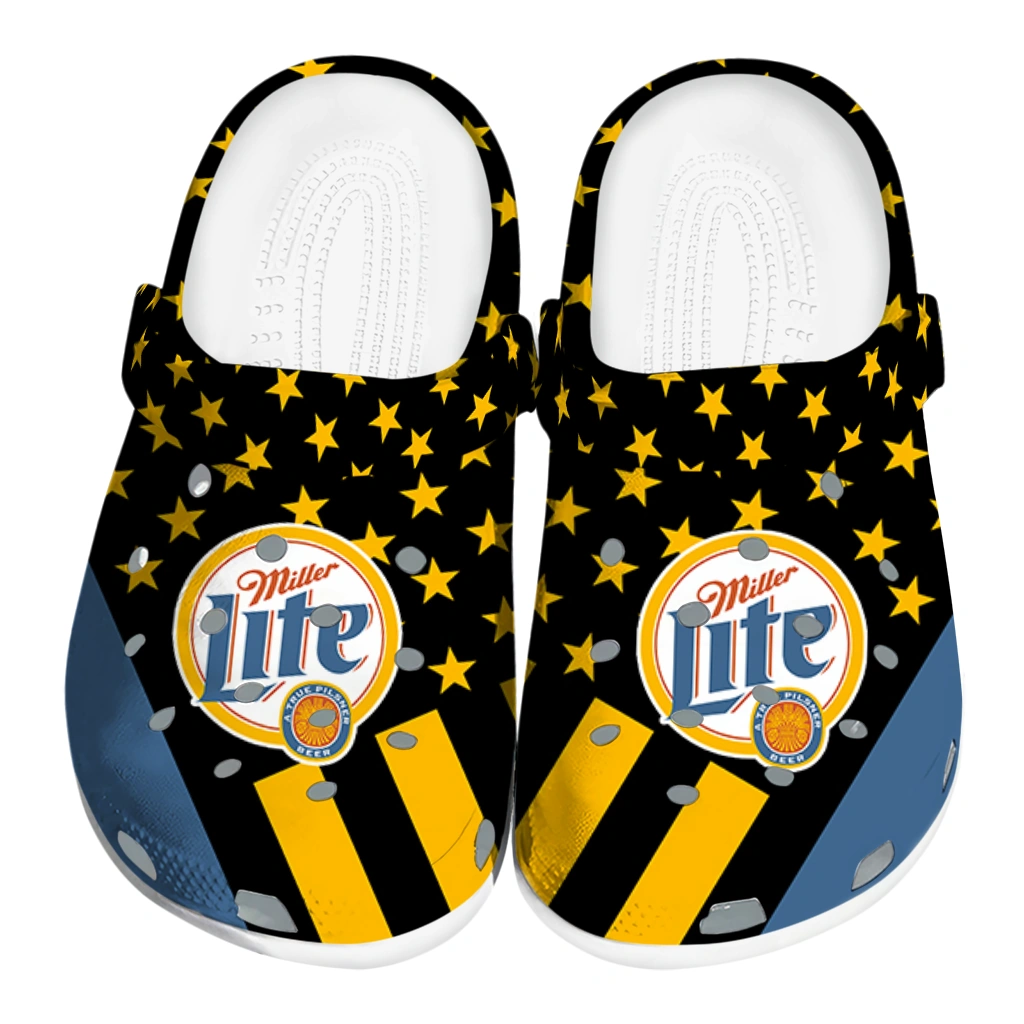 miller-lite-star-parade-black-yellow-clogs-best-selling-hey-clogs.webp miller lite star parade black yellow clogs best selling hey clogs