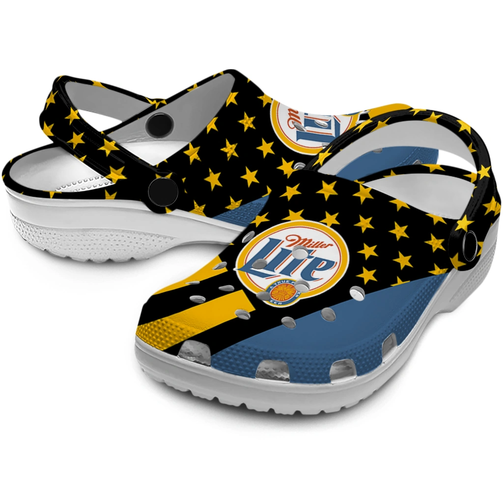 miller-lite-star-parade-black-yellow-clogs-high-quality-hey-clogs.webp