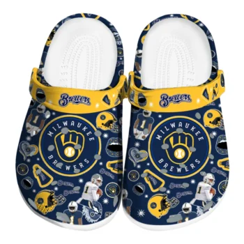 Milwaukee Brewers Football Icons Clogs