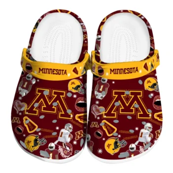 Minnesota Golden Gophers Football Icons Clogs