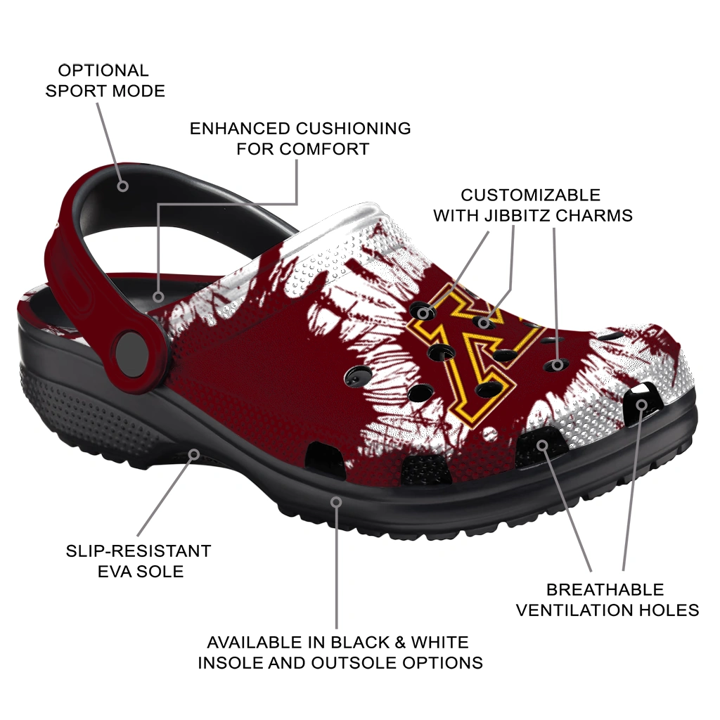 minnesota-golden-gophers-splatter-graphics-clogs-new-arrival