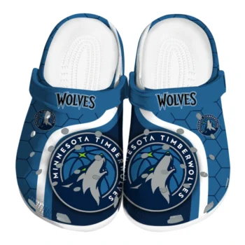 Minnesota Timberwolves Hexagon Grid Clogs