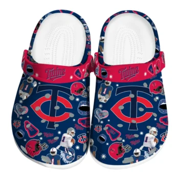 Minnesota Twins Football Icons Clogs