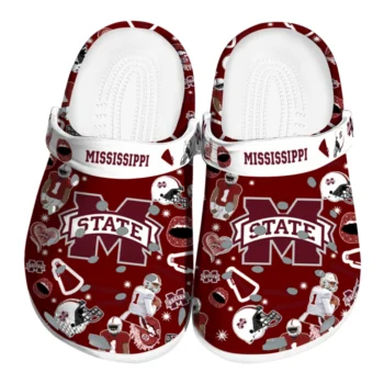 Mississippi State Bulldogs Football Icons Clogs