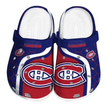 Montreal Canadiens Hexagon Grid Clogs