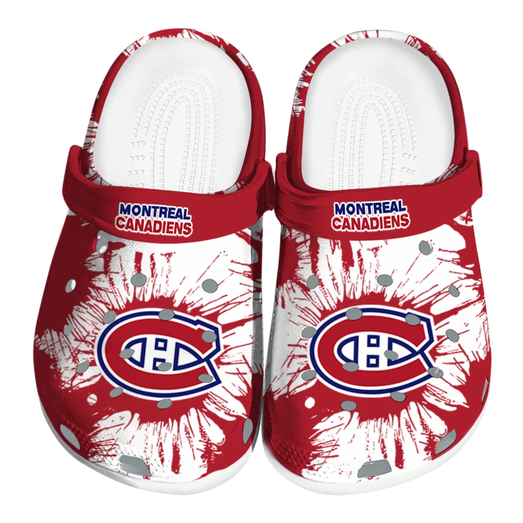 montreal-canadiens-splatter-graphics-clogs-best-selling montreal canadiens splatter graphics clogs best selling