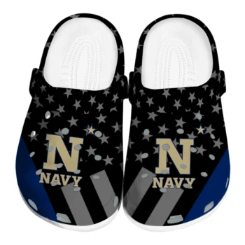 Navy Midshipmen Stellar Stripes Theme Clogs