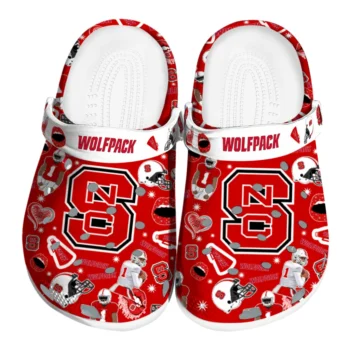 NC State Wolfpack Football Icons Clogs