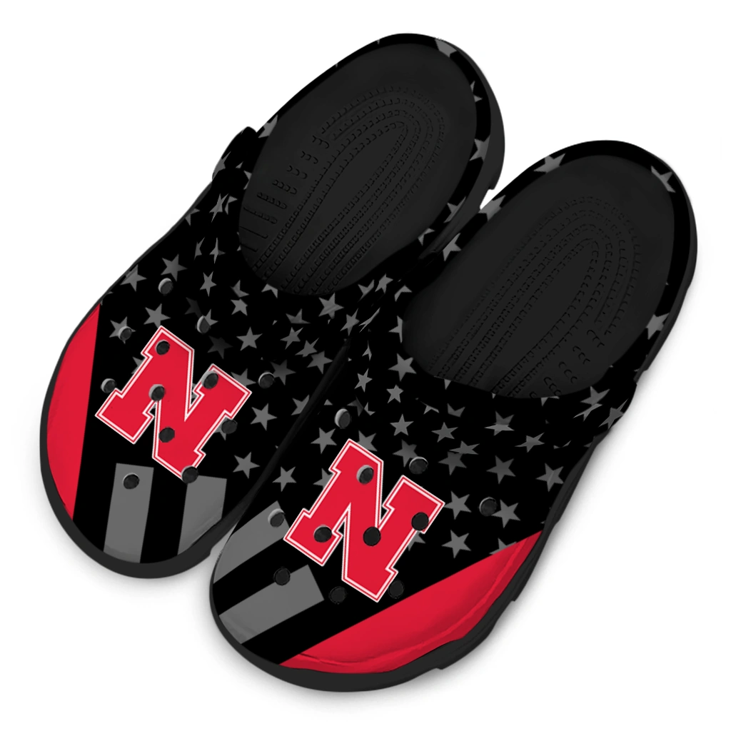 nebraska-cornhuskers-stellar-stripes-theme-clogs-latest-model