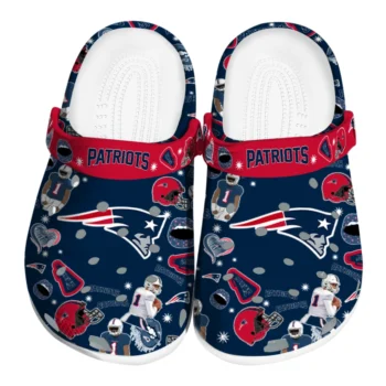 New England Patriots Football Icons Clogs