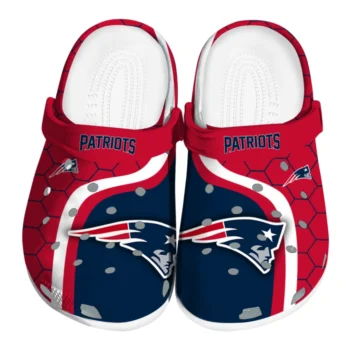 New England Patriots Hexagon Grid Clogs