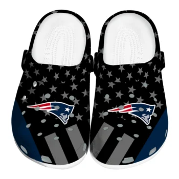 New England Patriots Stellar Stripes Theme Clogs
