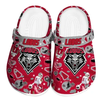 New Mexico Lobos Football Icons Clogs