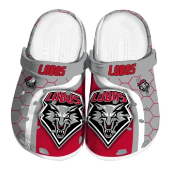 New Mexico Lobos Hexagon Grid Clogs