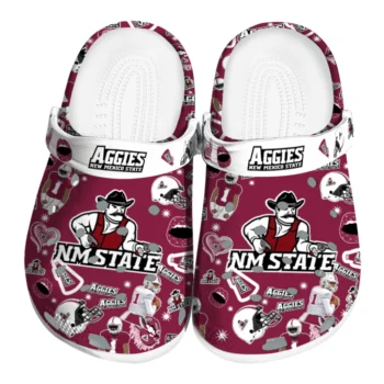 New Mexico State Aggies Football Icons Clogs