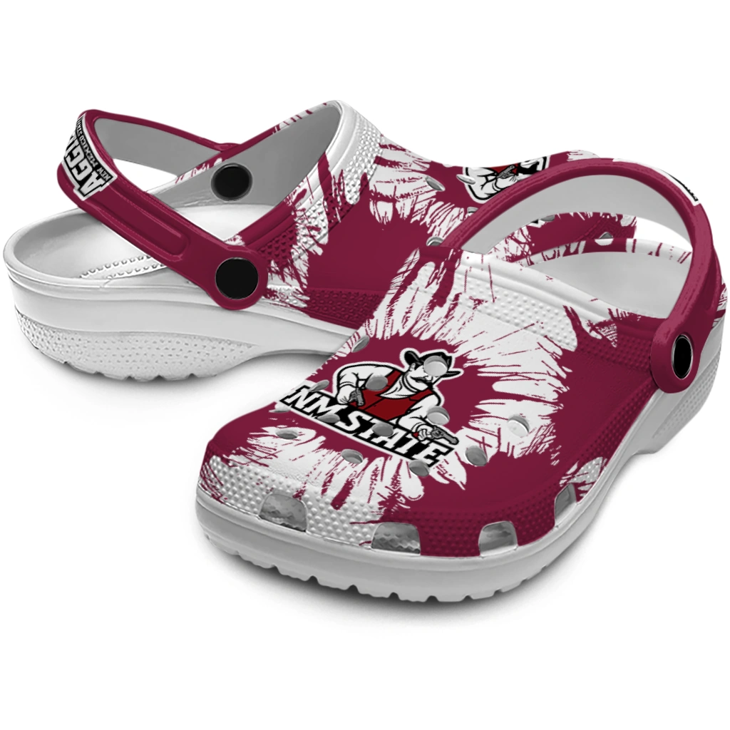 new-mexico-state-aggies-splatter-graphics-clogs-high-quality