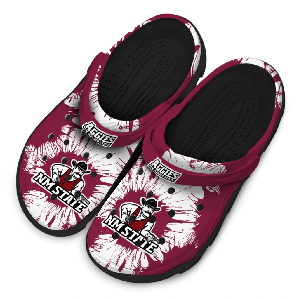 new-mexico-state-aggies-splatter-graphics-clogs-latest-model