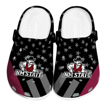 New Mexico State Aggies Stellar Stripes Theme Clogs