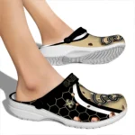 new-orleans-saints-hexagon-grid-clogs-best-selling