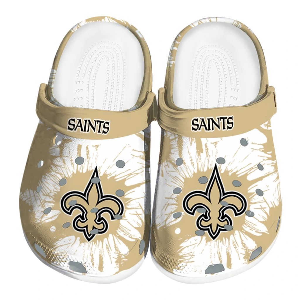 new-orleans-saints-splatter-graphics-clogs-best-selling new orleans saints splatter graphics clogs best selling