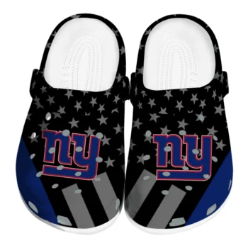 New York Giants Stellar Stripes Theme Clogs