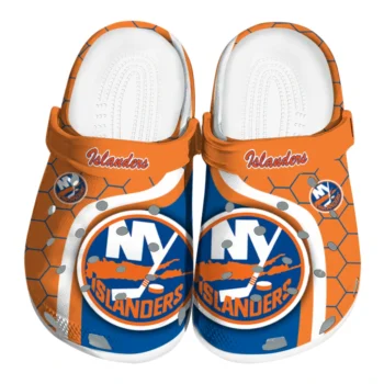 New York Islanders Hexagon Grid Clogs