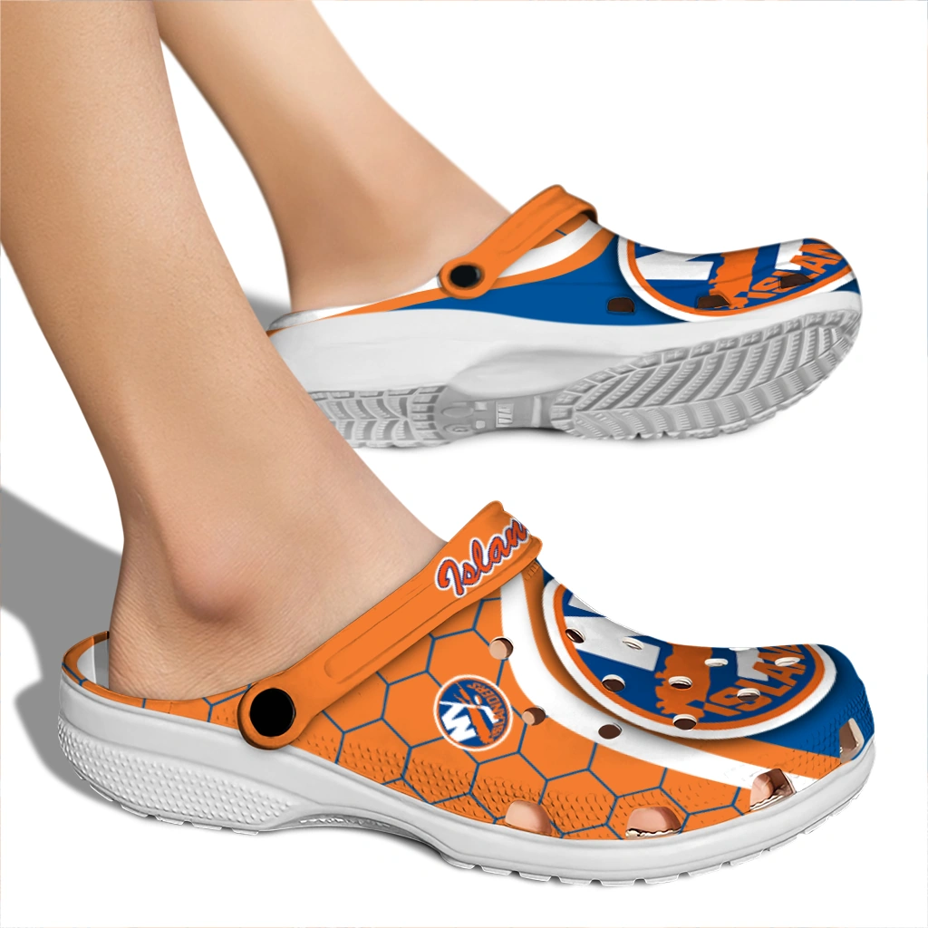 New York Islanders Hexagon Grid Clogs - Image 5