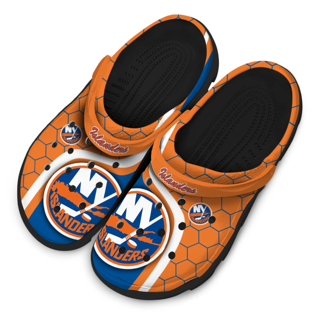 New York Islanders Hexagon Grid Clogs - Image 4