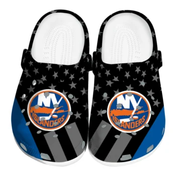 New York Islanders Stellar Stripes Theme Clogs