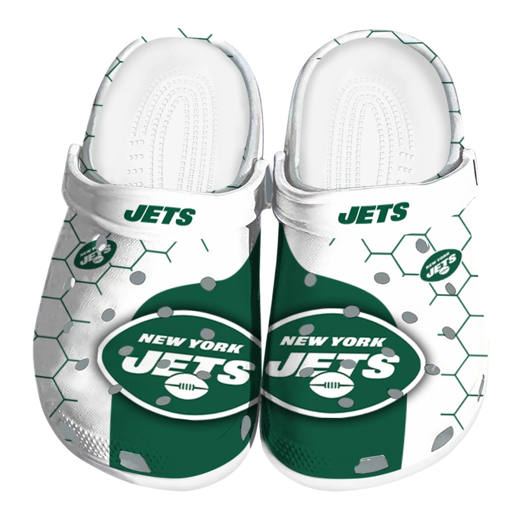 new-york-jets-hexagon-grid-clogs-best-selling new york jets hexagon grid clogs best selling