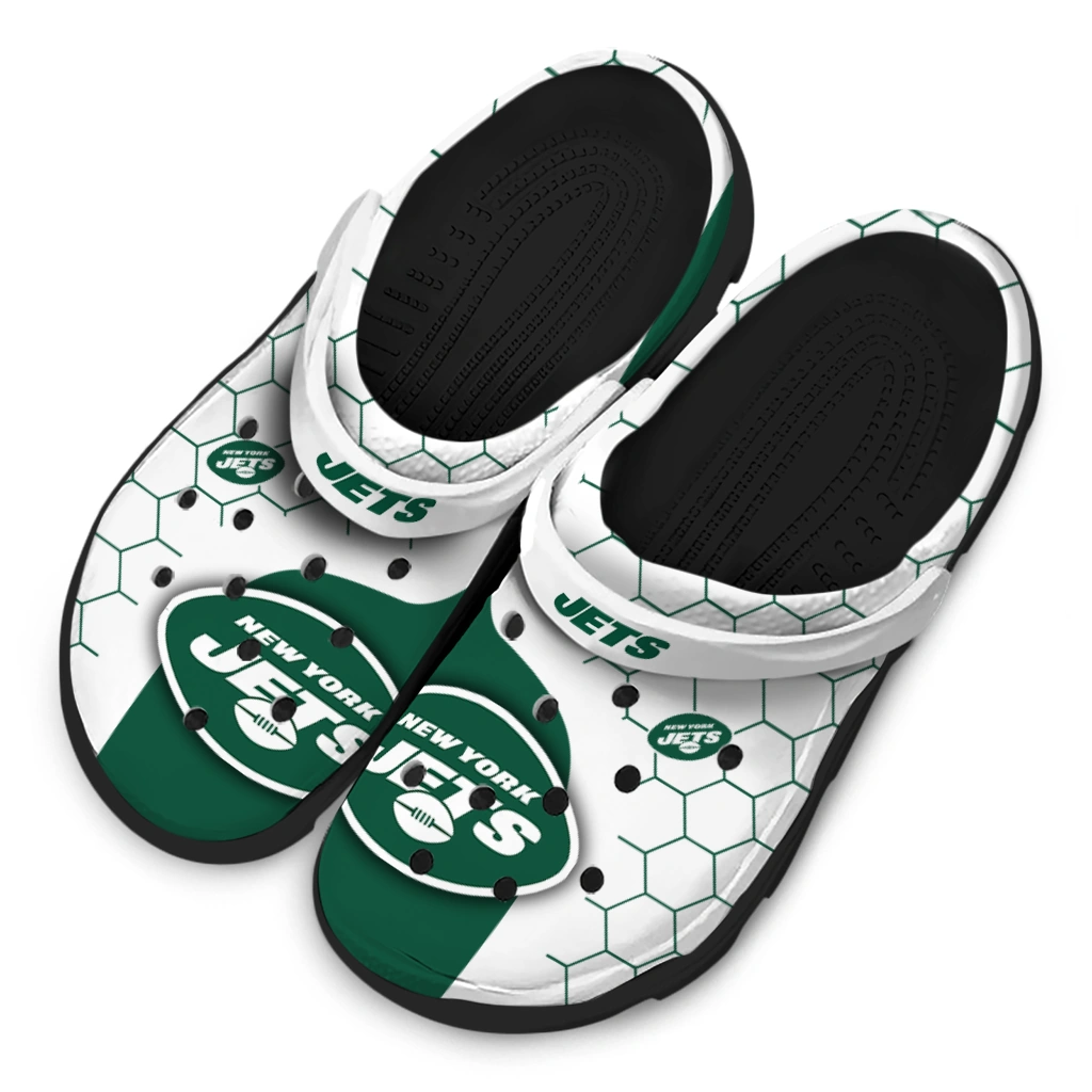 new-york-jets-hexagon-grid-clogs-latest-model