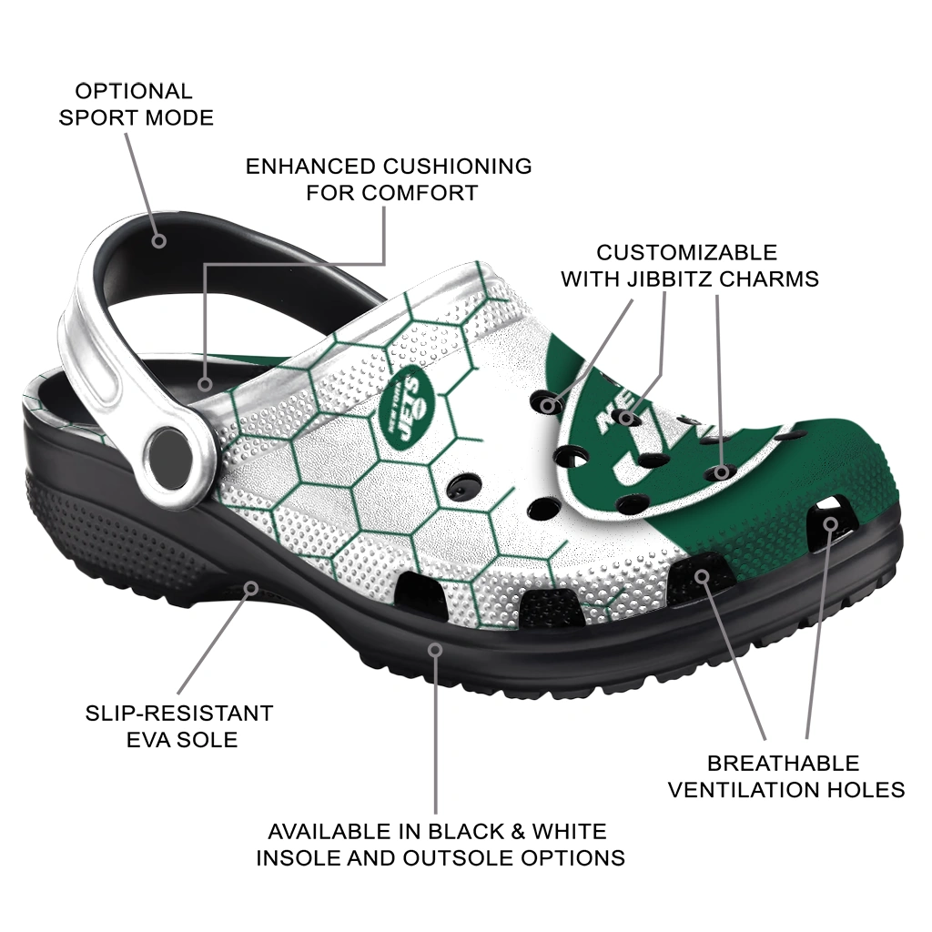 new-york-jets-hexagon-grid-clogs-new-arrival