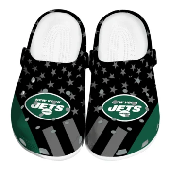 New York Jets Stellar Stripes Theme Clogs