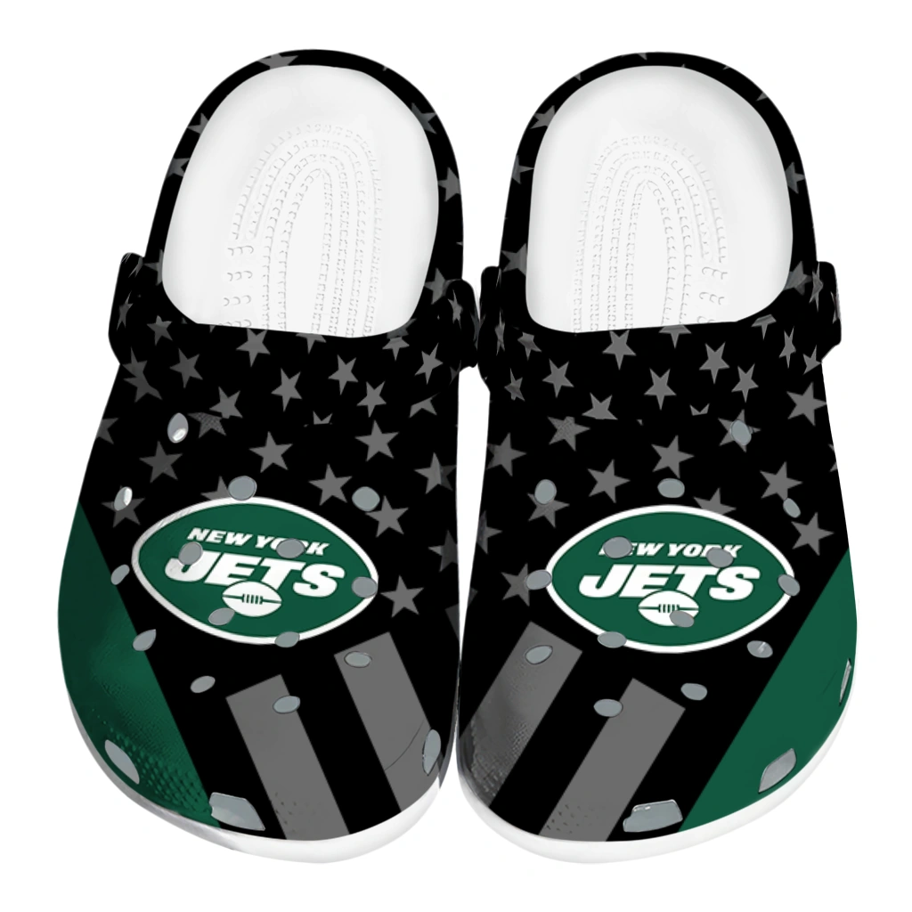 new-york-jets-stellar-stripes-theme-clogs-best-selling new york jets stellar stripes theme clogs best selling