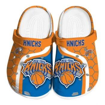 New York Knicks Hexagon Grid Clogs