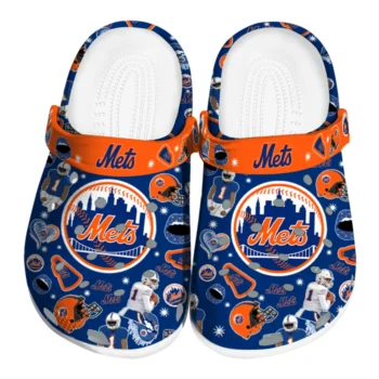 New York Mets Football Icons Clogs