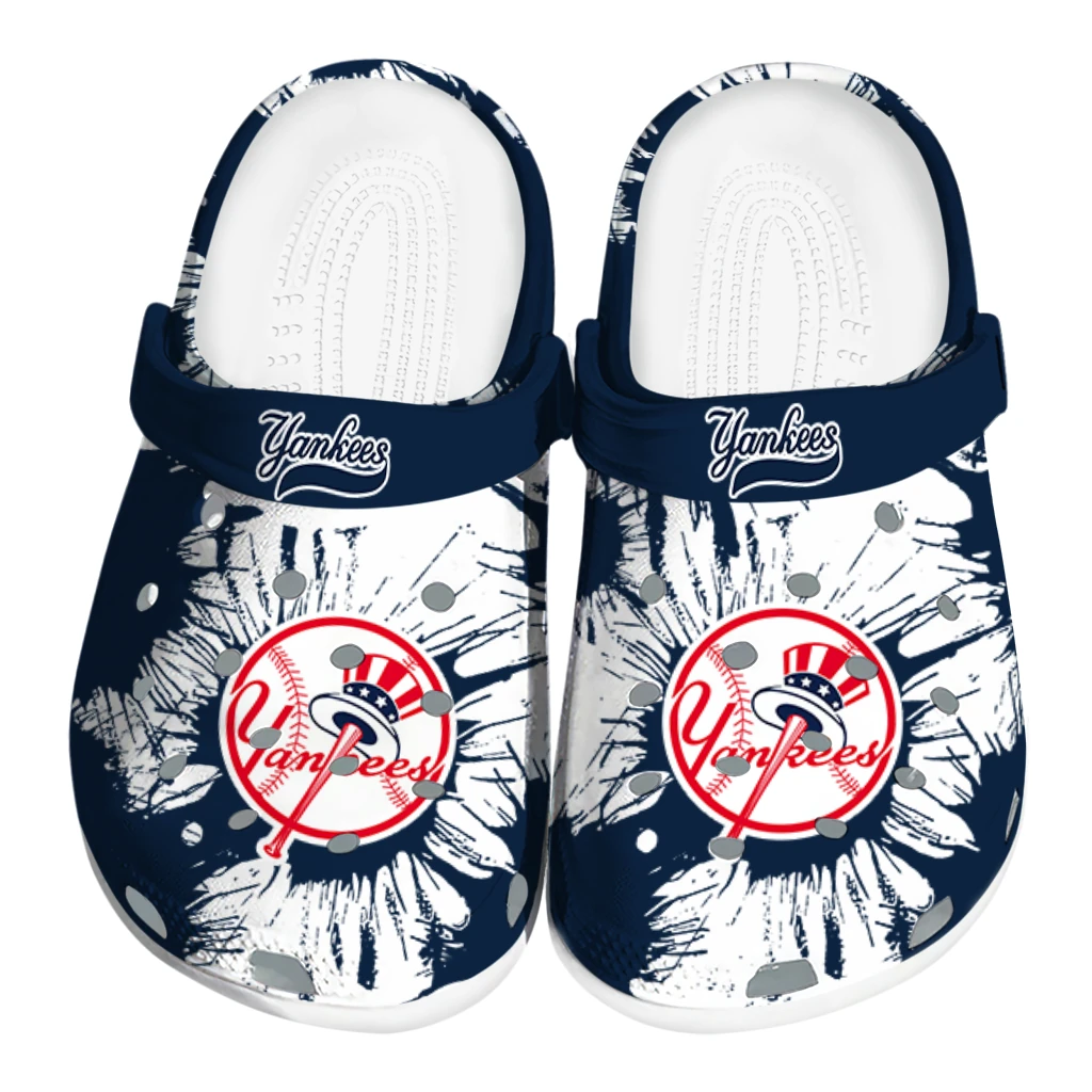 new-york-yankees-splatter-graphics-clogs-best-selling new york yankees splatter graphics clogs best selling