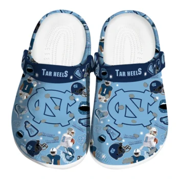 North Carolina Tar Heels Football Icons Clogs