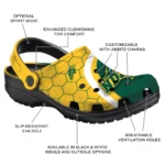 north-dakota-state-bison-hexagon-grid-clogs-best-selling