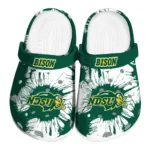 north-dakota-state-bison-splatter-graphics-clogs-best-selling