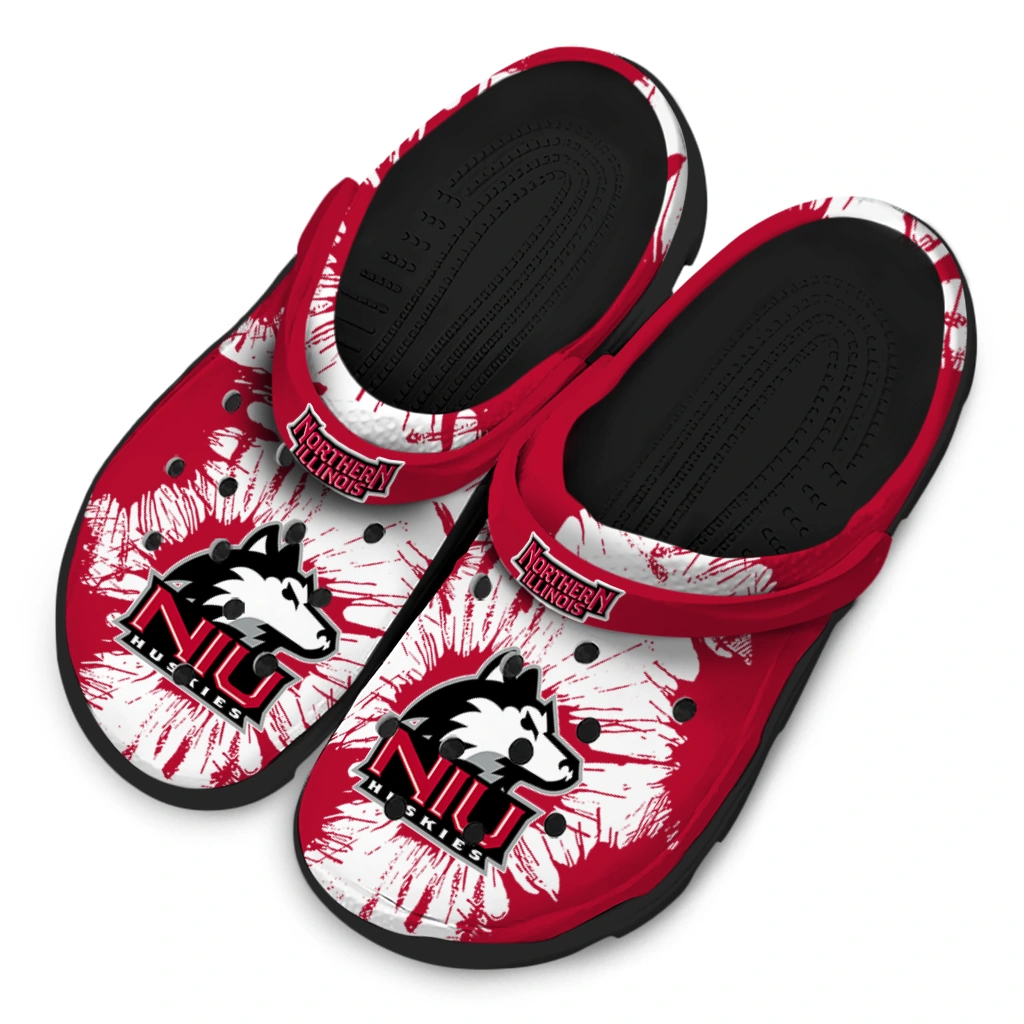 northern-illinois-huskies-splatter-graphics-clogs-latest-model
