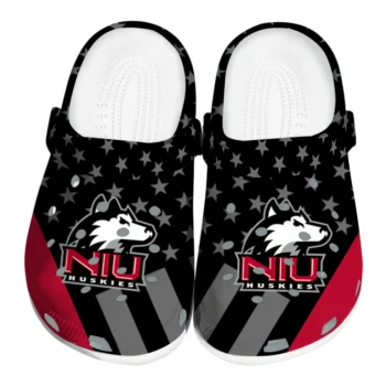 Northern Illinois Huskies Stellar Stripes Theme Clogs