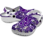 northwestern-wildcats-football-icons-clogs-best-selling