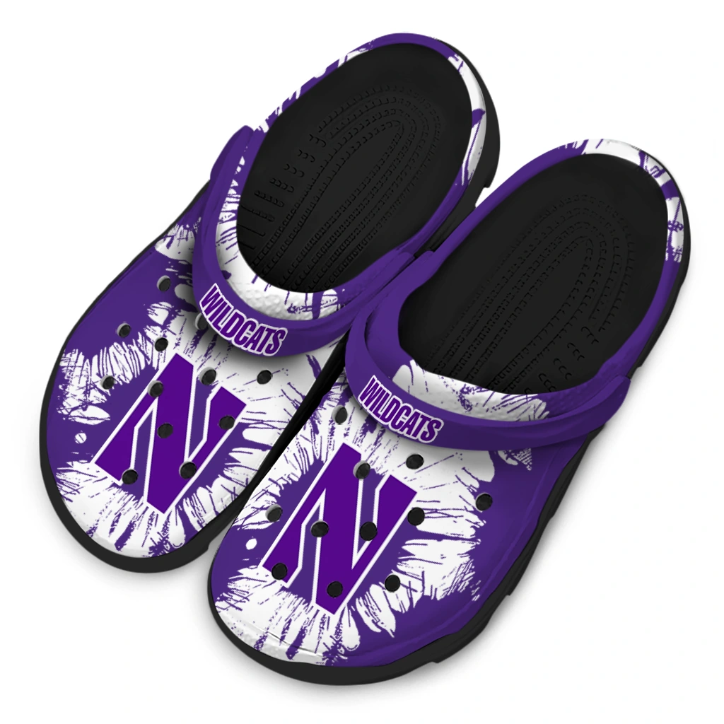 northwestern-wildcats-splatter-graphics-clogs-latest-model