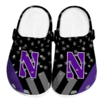 northwestern-wildcats-stellar-stripes-theme-clogs-best-selling