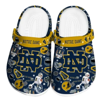 Notre Dame Fighting Irish Football Icons Clogs