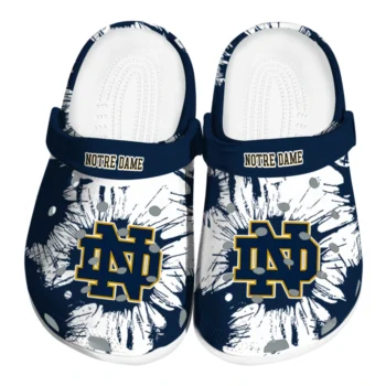 Notre Dame Fighting Irish Splatter Graphics Clogs