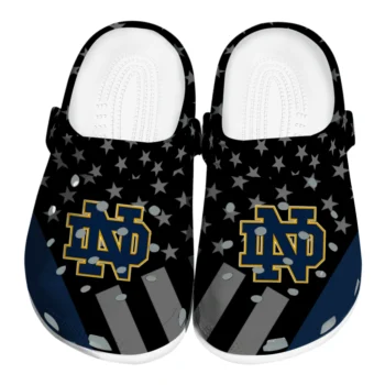 Notre Dame Fighting Irish Stellar Stripes Theme Clogs