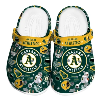Oakland Athletics Football Icons Clogs